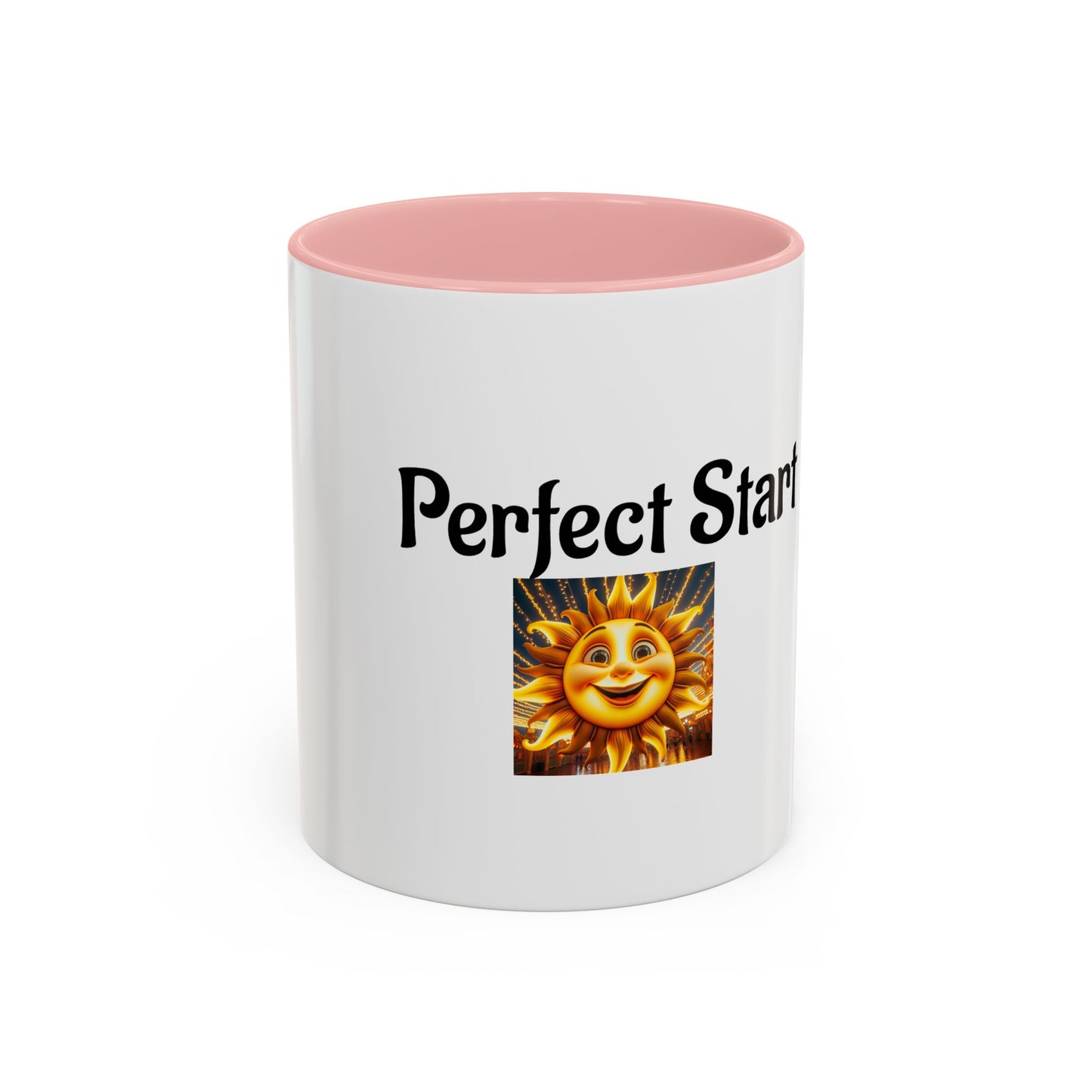 Sunshine 'Perfect Start' Accent Coffee Mug | Motivational Gift, Morning Mug, Sunny Coffee Cup, Perfect for Home or Office