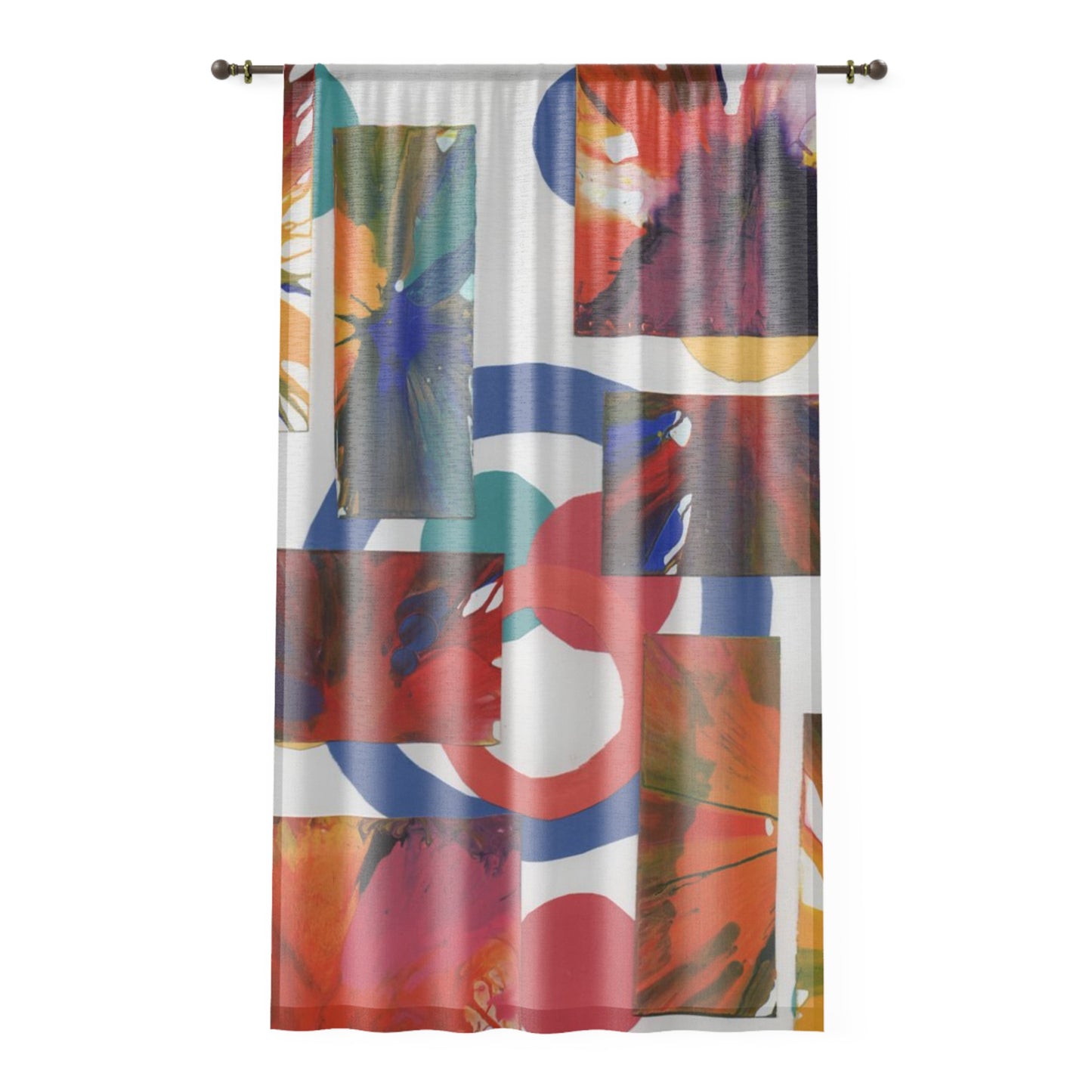 Elegant Sheer Window Curtains - Light Filtering Durable Fabric - Original Design