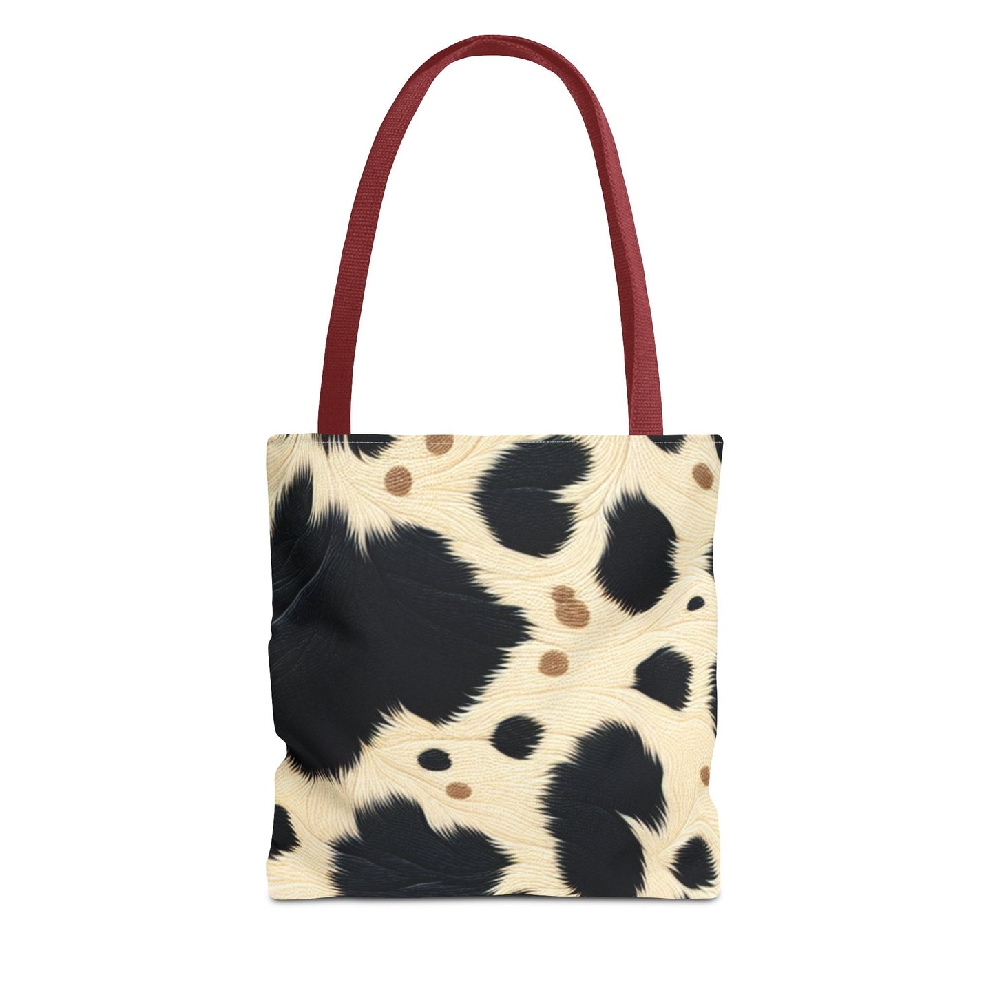 Cow Print Tote Bag -Animal Print Shopping Bag, Beach Tote, Gift for Animal Lovers, Everyday Carryall, Trendy Handbag