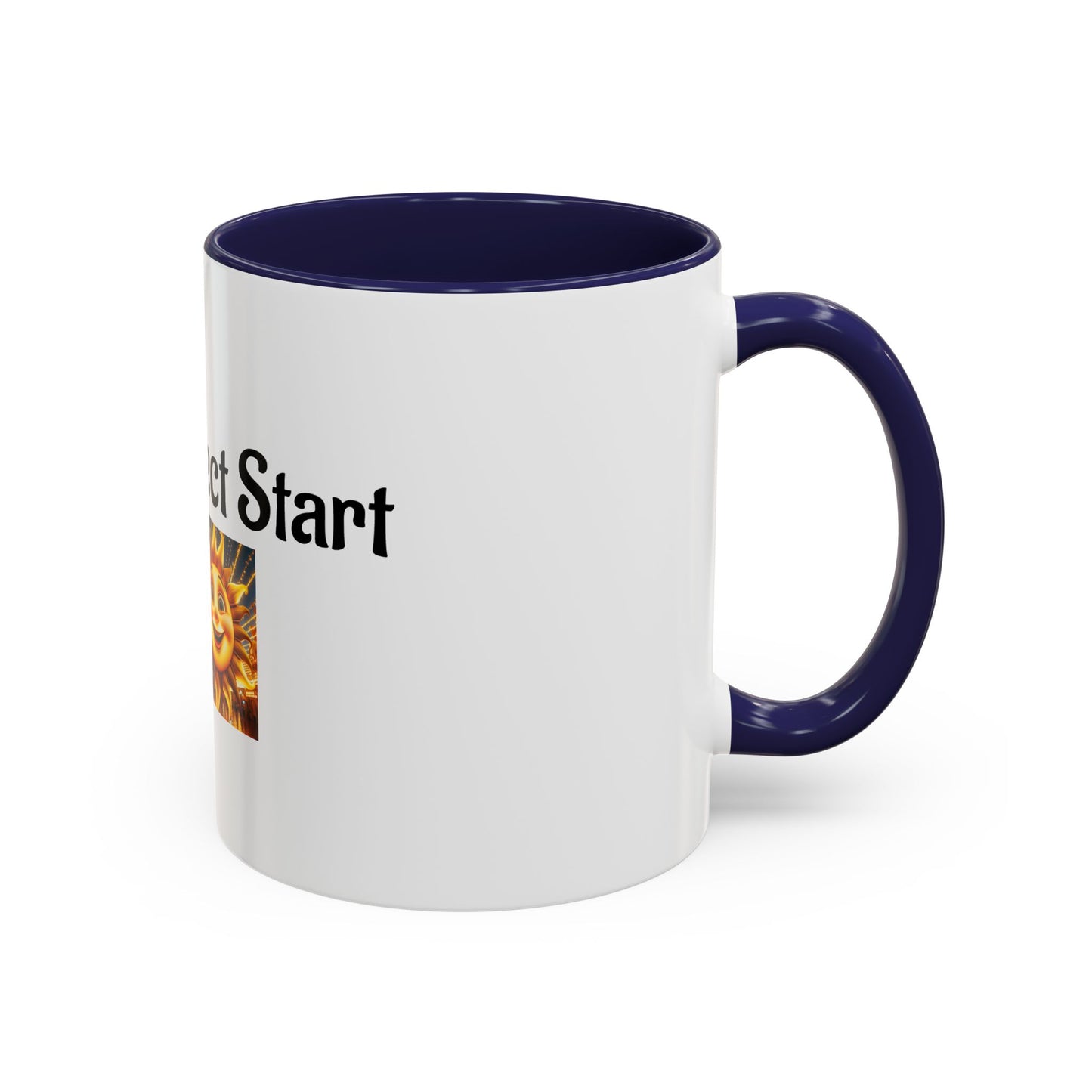 Sunshine 'Perfect Start' Accent Coffee Mug | Motivational Gift, Morning Mug, Sunny Coffee Cup, Perfect for Home or Office