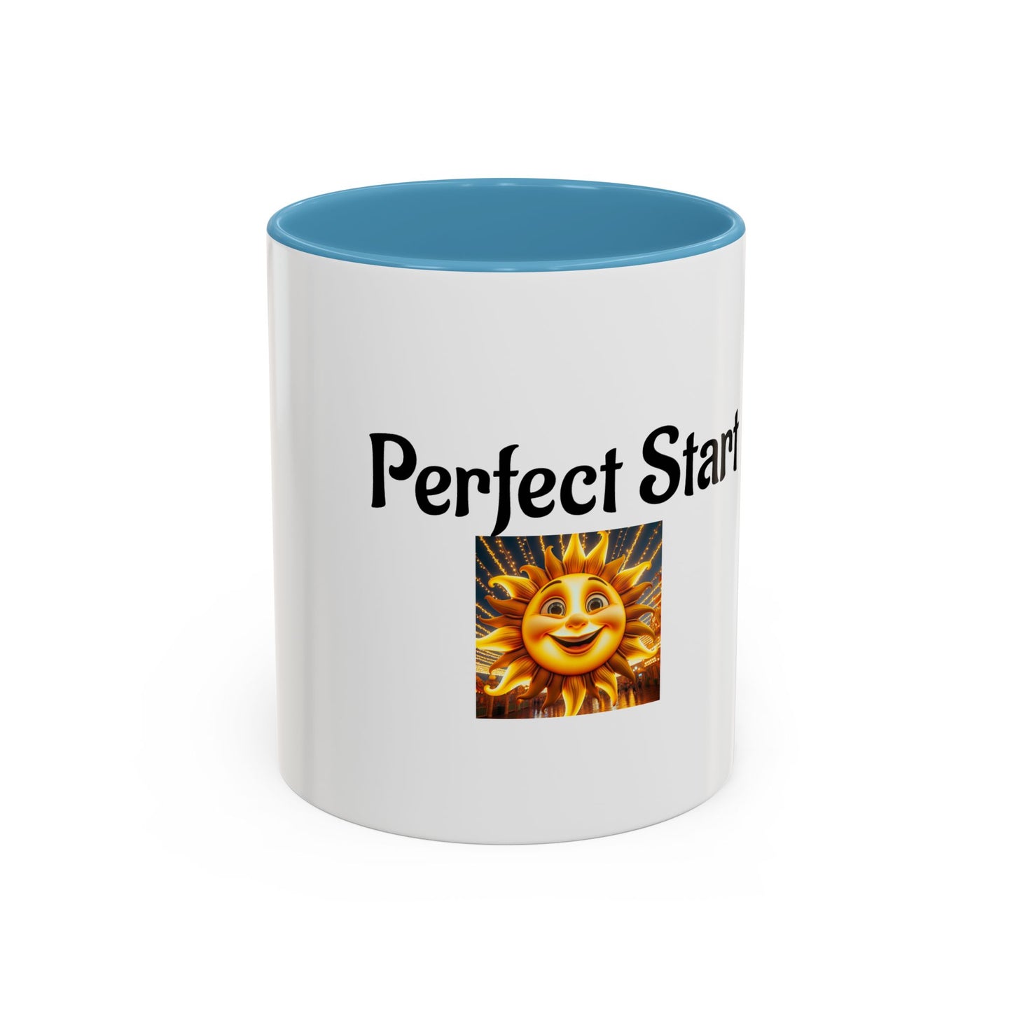 Sunshine 'Perfect Start' Accent Coffee Mug | Motivational Gift, Morning Mug, Sunny Coffee Cup, Perfect for Home or Office