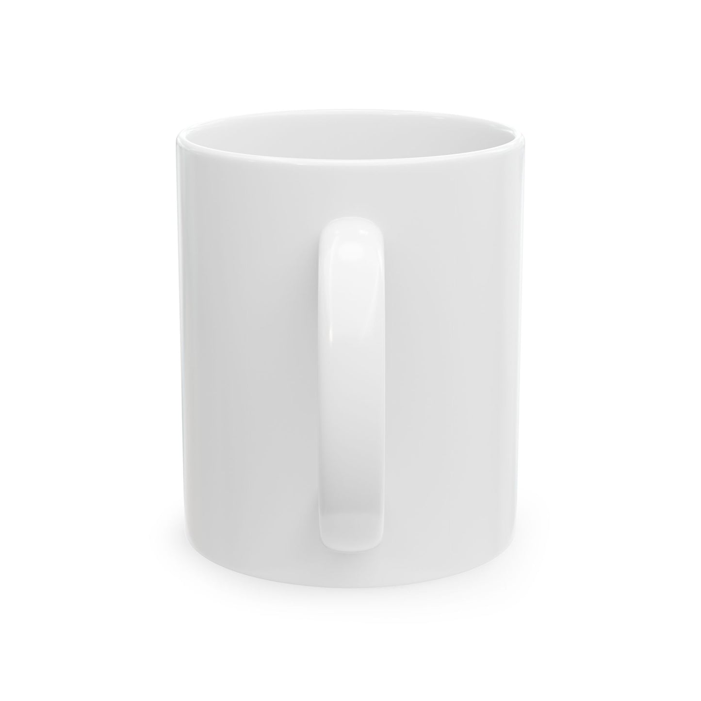 Spin Art Ceramic Mug (11oz) - White- Original artwork from the Pamela Gene Designs Collection!