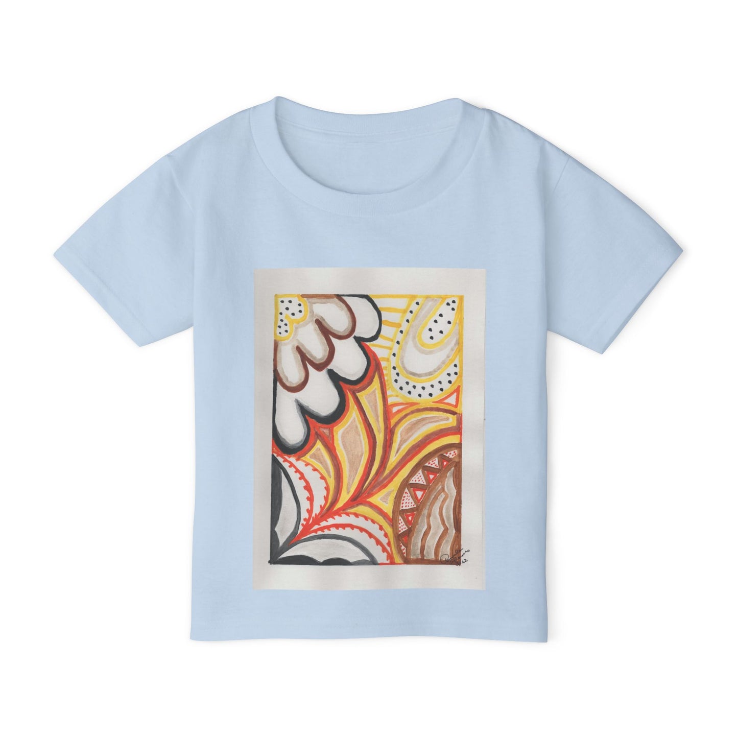 Heavy Cotton™ Toddler T-shirt - Original art print "Sun Joy" from The Pamela Gene Designs Collection!