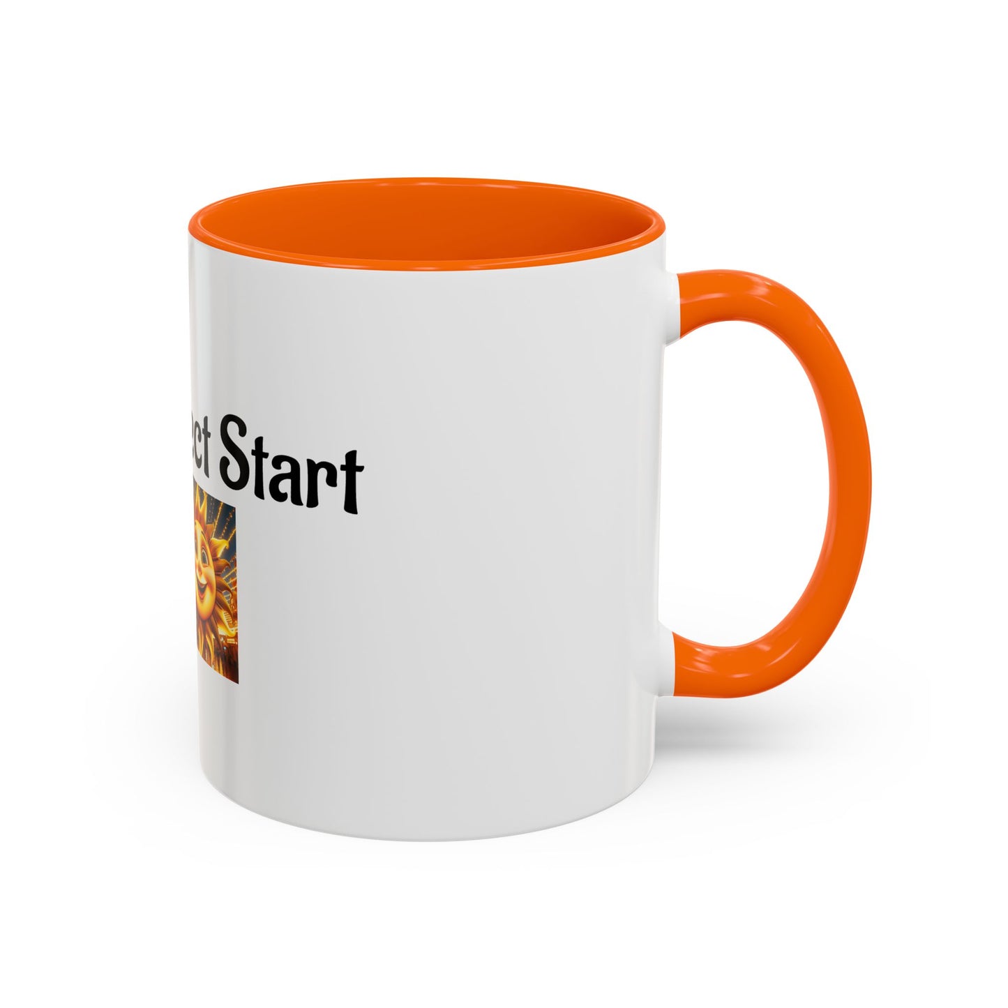 Sunshine 'Perfect Start' Accent Coffee Mug | Motivational Gift, Morning Mug, Sunny Coffee Cup, Perfect for Home or Office