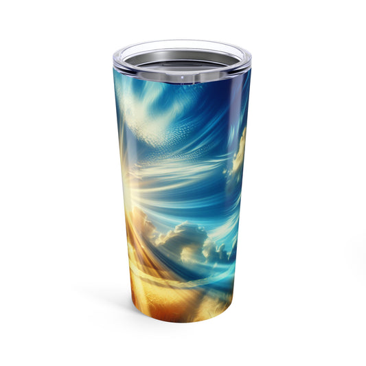 Vibrant Sunset Tumbler, 20oz Travel Mug, Colorful Insulated Cup, Gift for Nature Lovers, Summer Hydration, Beach Decor
