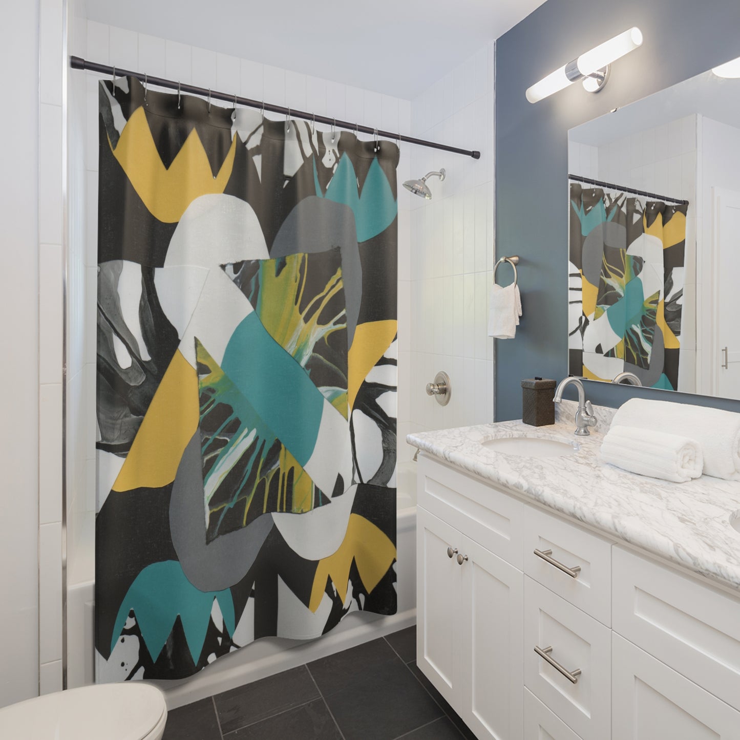 Colorful Shower Curtains - Original artwork - Pamela Gene Designs