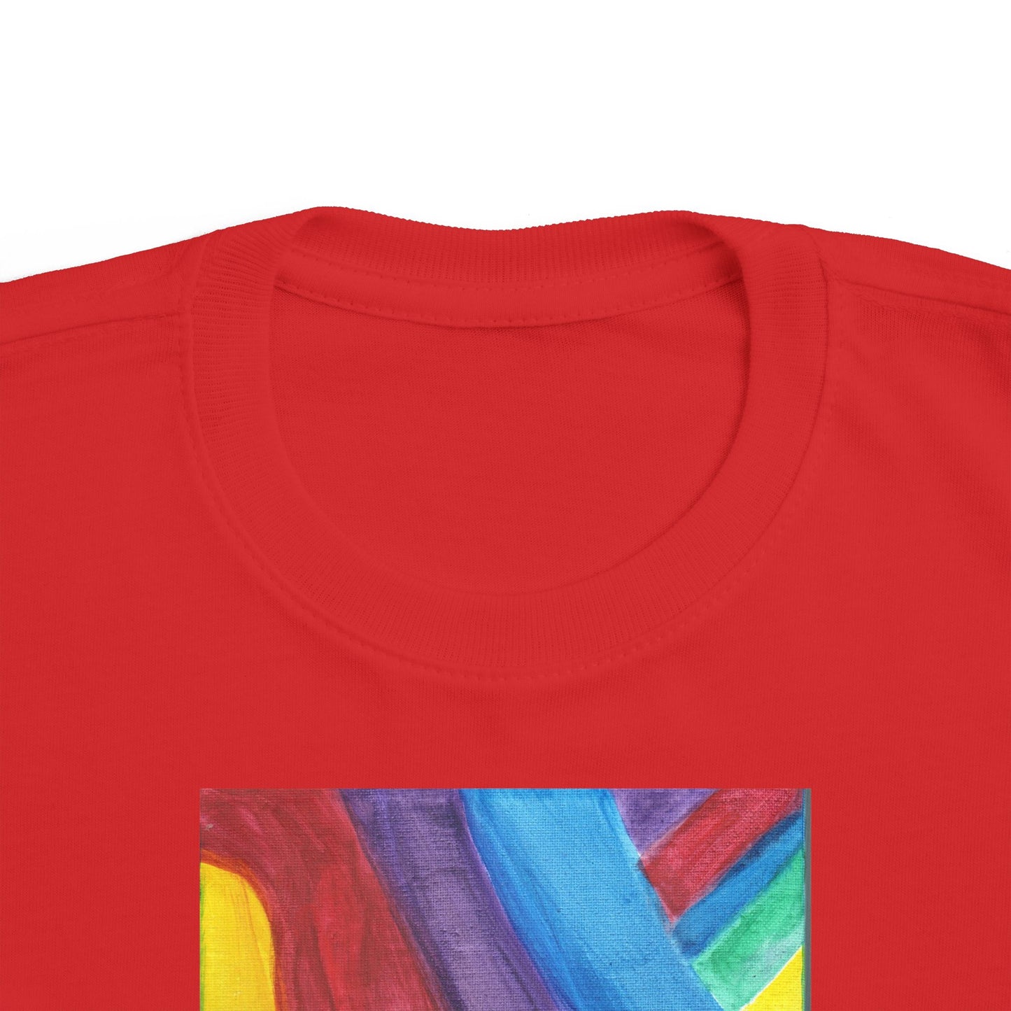 Toddler's T- Shirt - Rainbow Heart T -Shirt