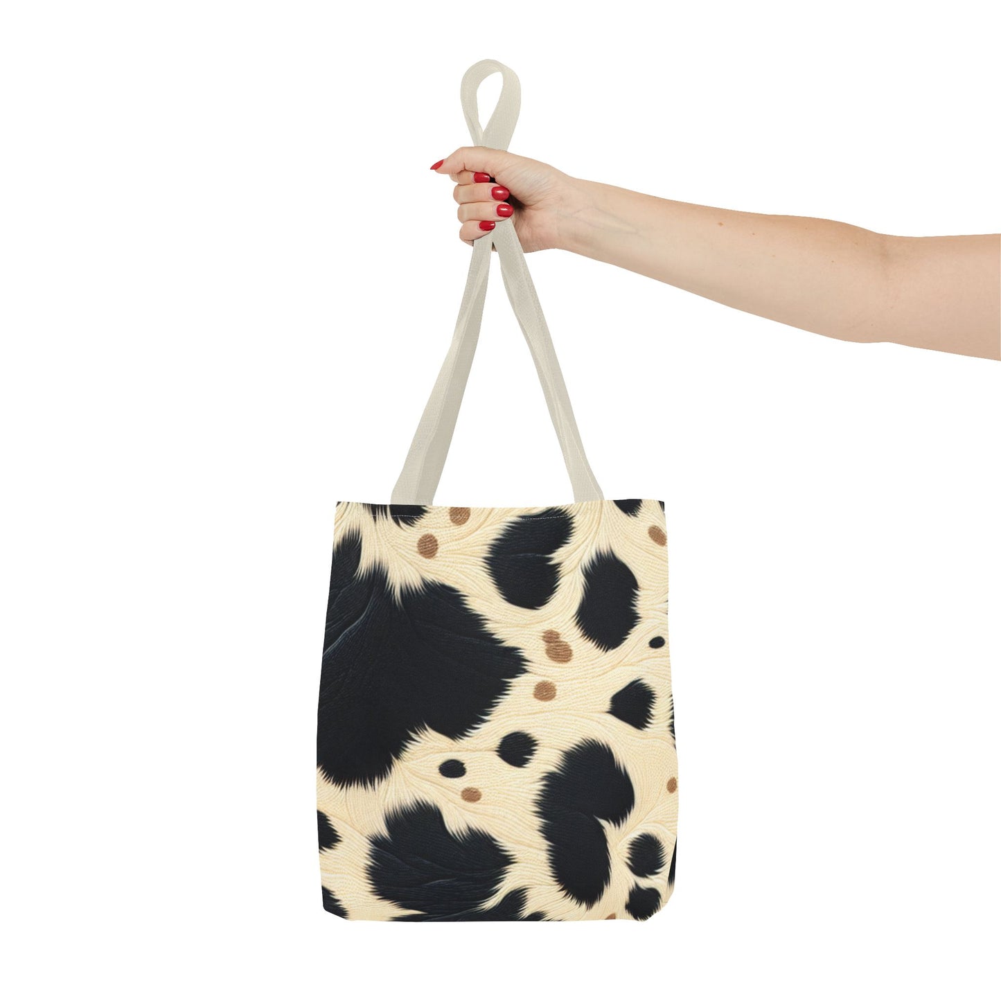 Cow Print Tote Bag -Animal Print Shopping Bag, Beach Tote, Gift for Animal Lovers, Everyday Carryall, Trendy Handbag