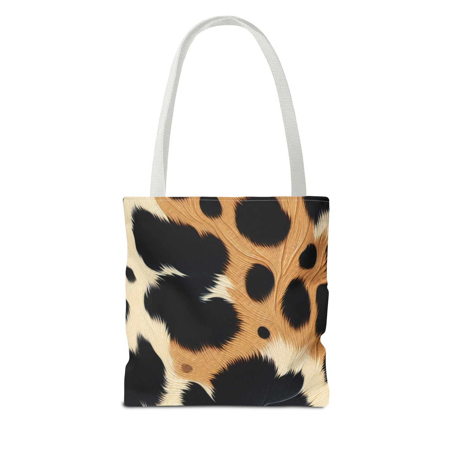 Cow Print Tote Bag -Animal Print Shopping Bag, Beach Tote, Gift for Animal Lovers, Everyday Carryall, Trendy Handbag