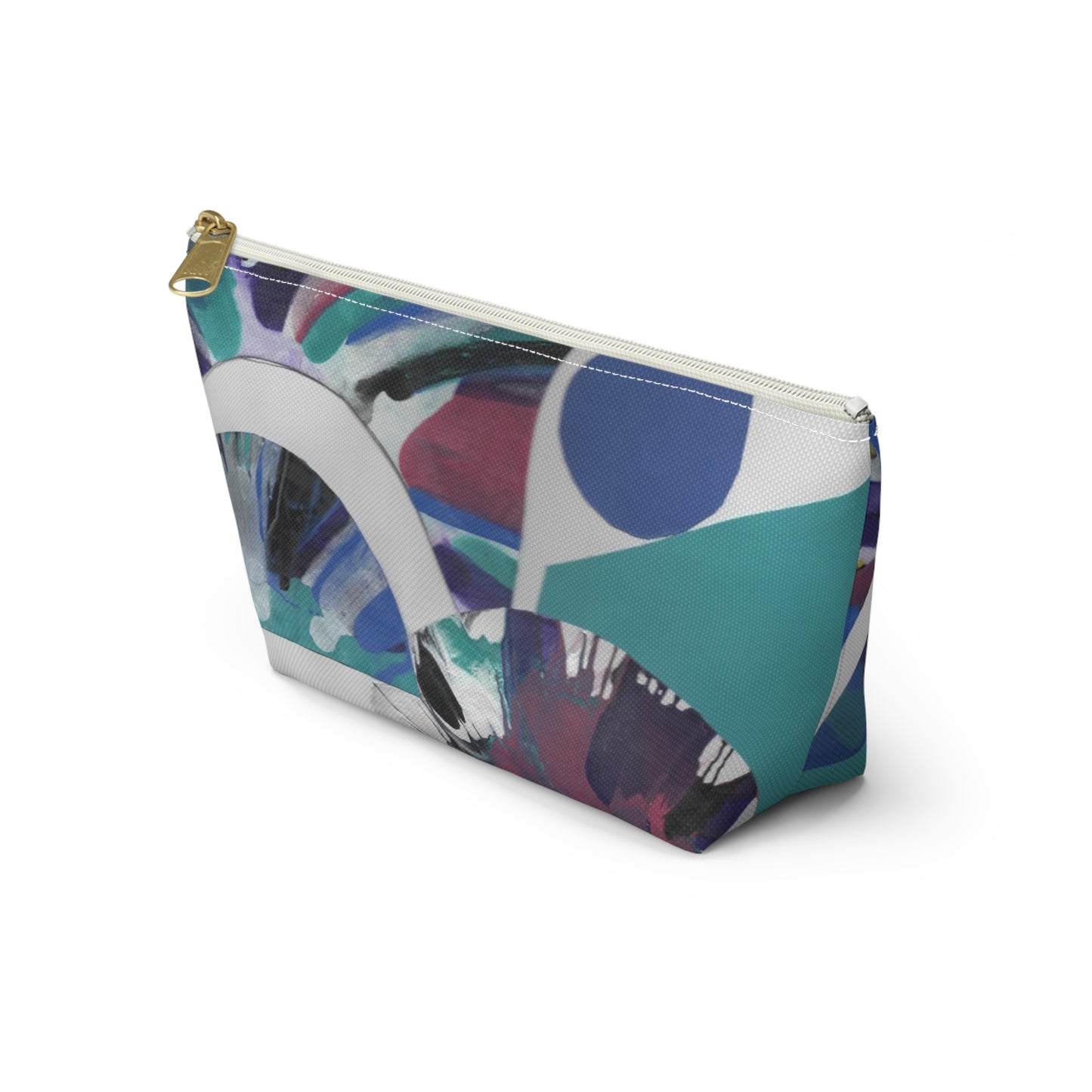 Travel Accessory Pouch - T-bottom - Original Print "Spin Circle" from The Pamela Gene Designs Collection!