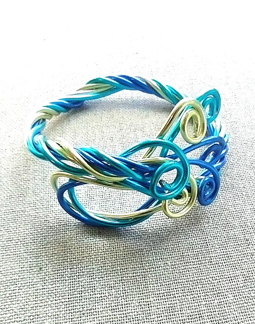 Twisted Aluminum Wire Bracelet