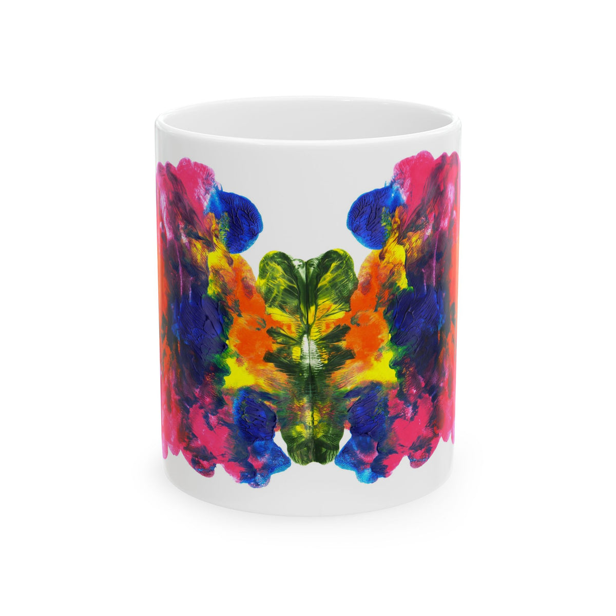 Magic Curtain Ceramic Mug | Original Symmetrical Art | 11oz & 15oz