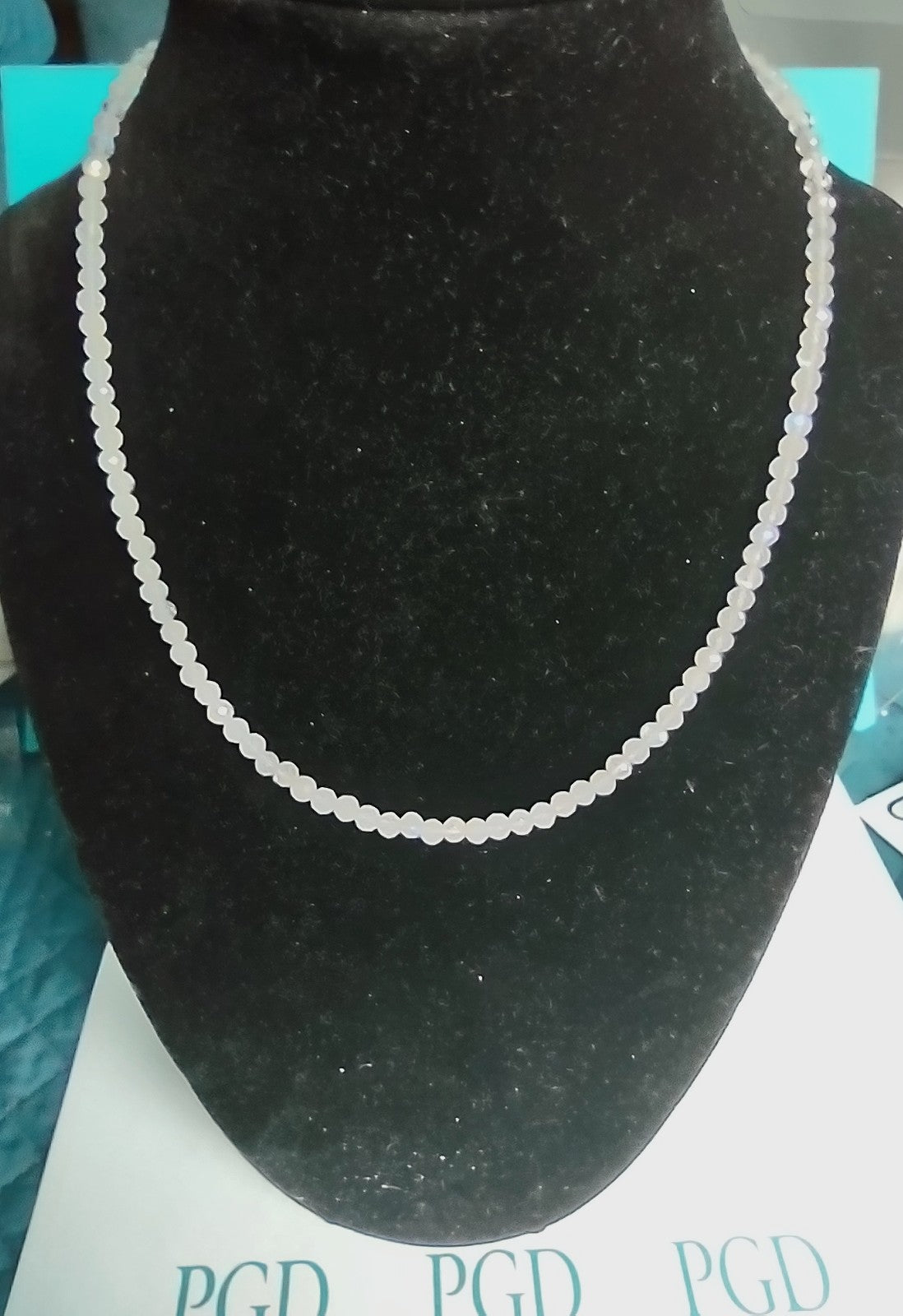 Collarbone Necklace & Earring Set - Labradorite
