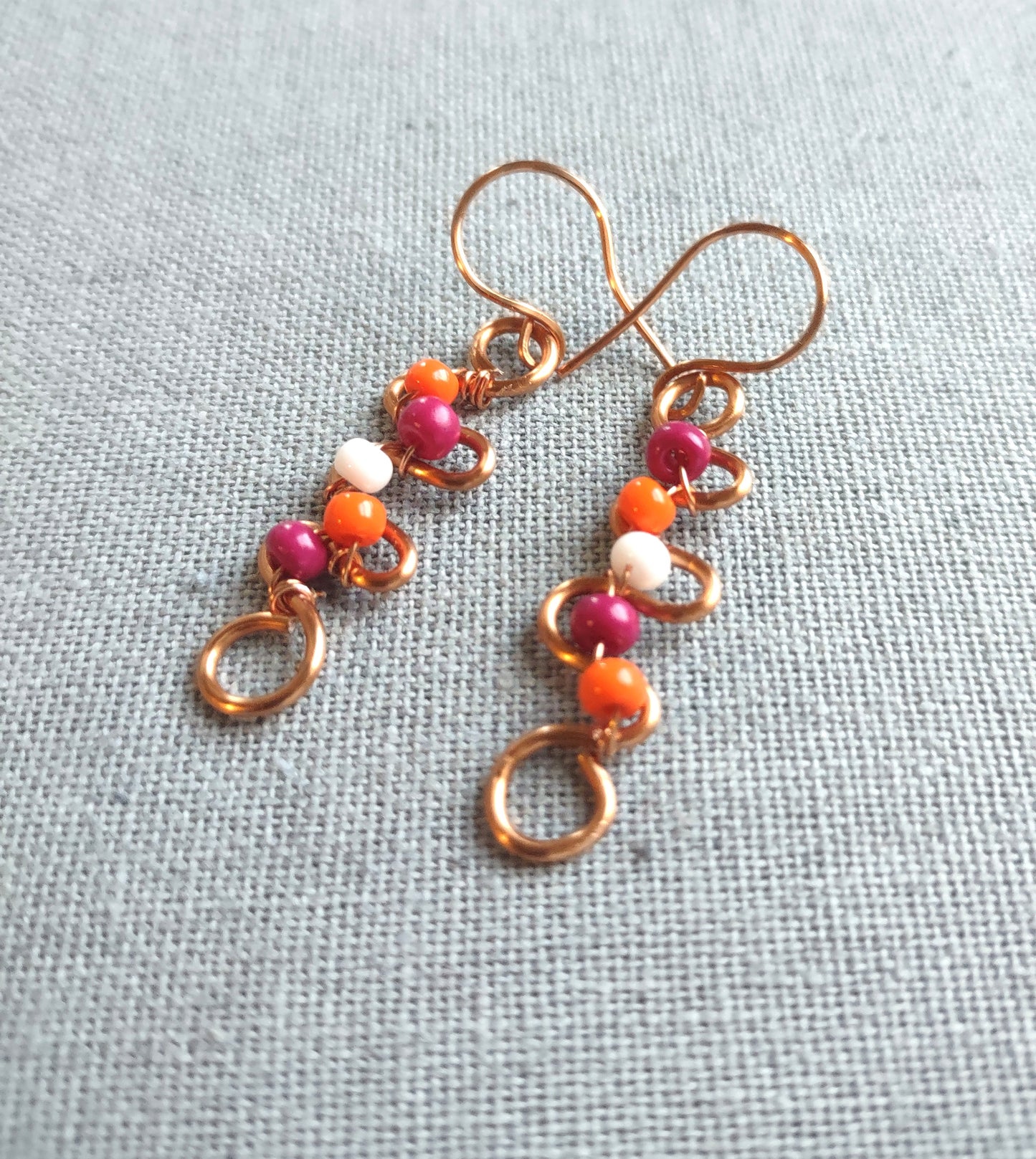 Summer Squiggle Dangle Earrings