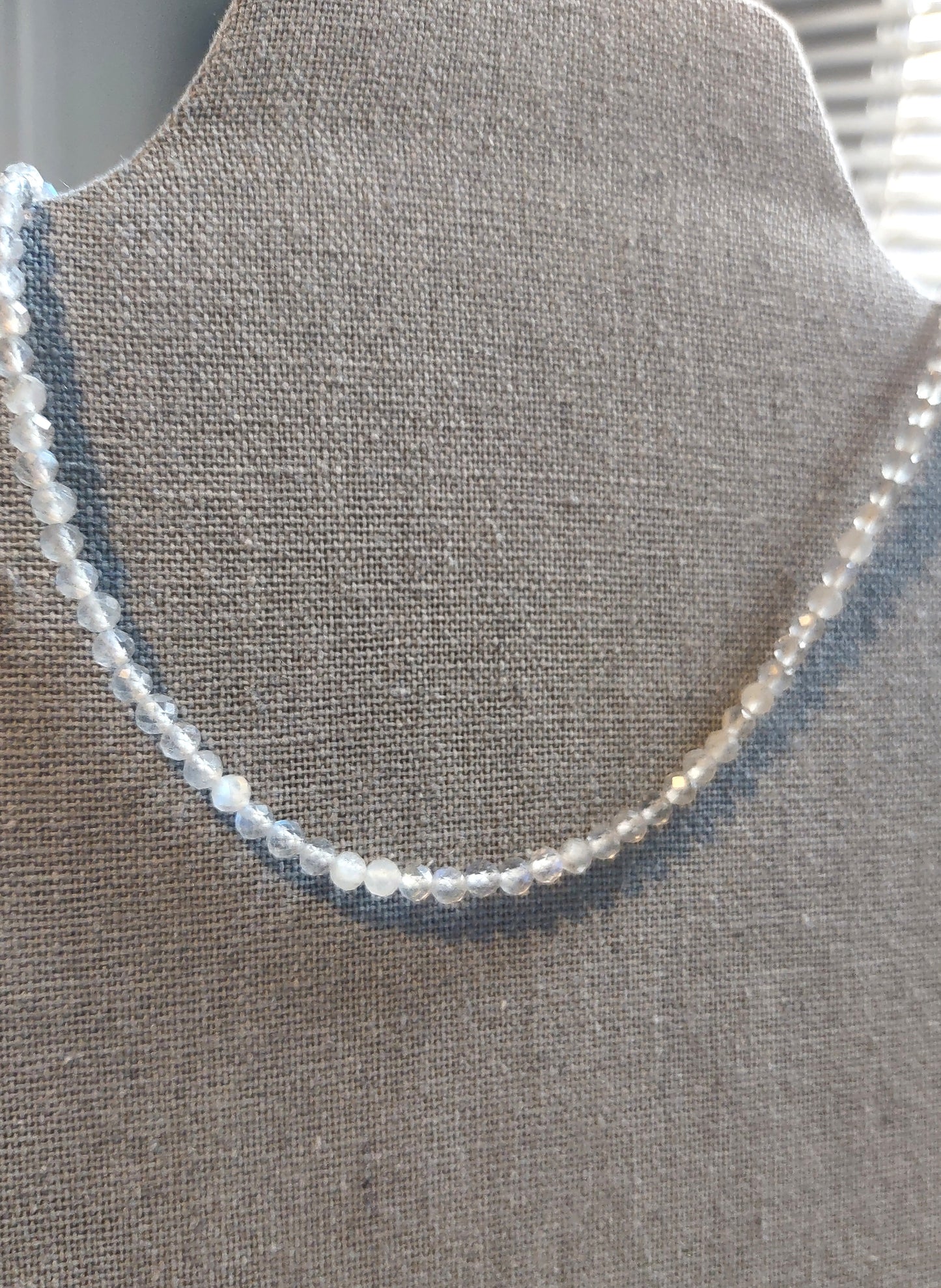 Collarbone Necklace - Labradorite