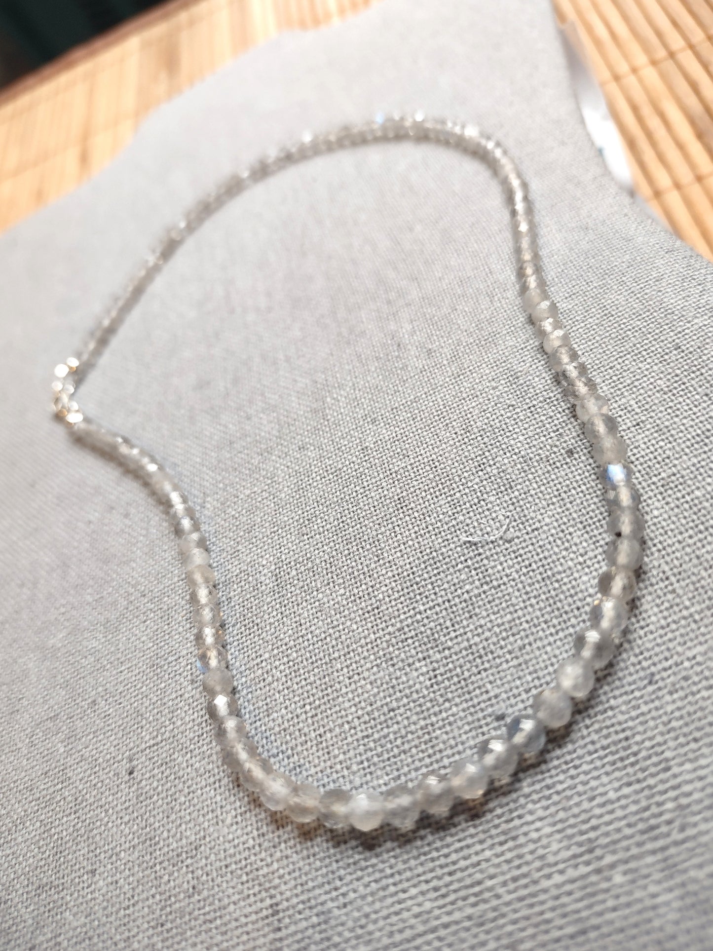 Collarbone Necklace - Labradorite