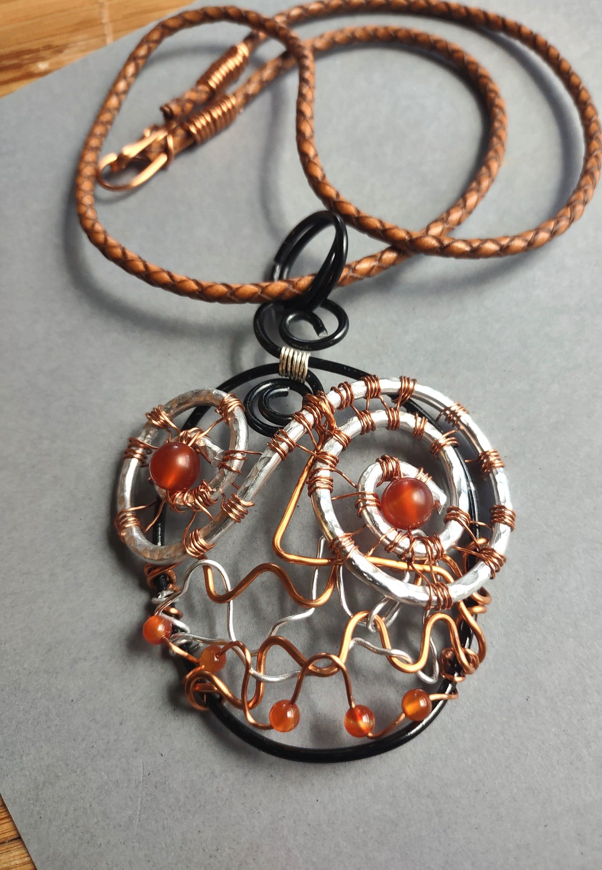 Pumpkin Face Mask Pendant Necklace