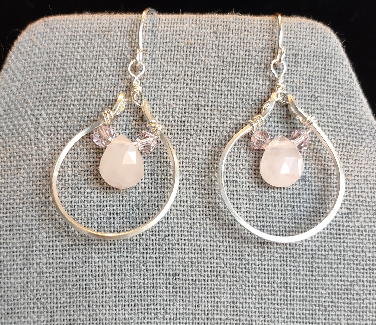 Rose Quartz Briolette Earrings
