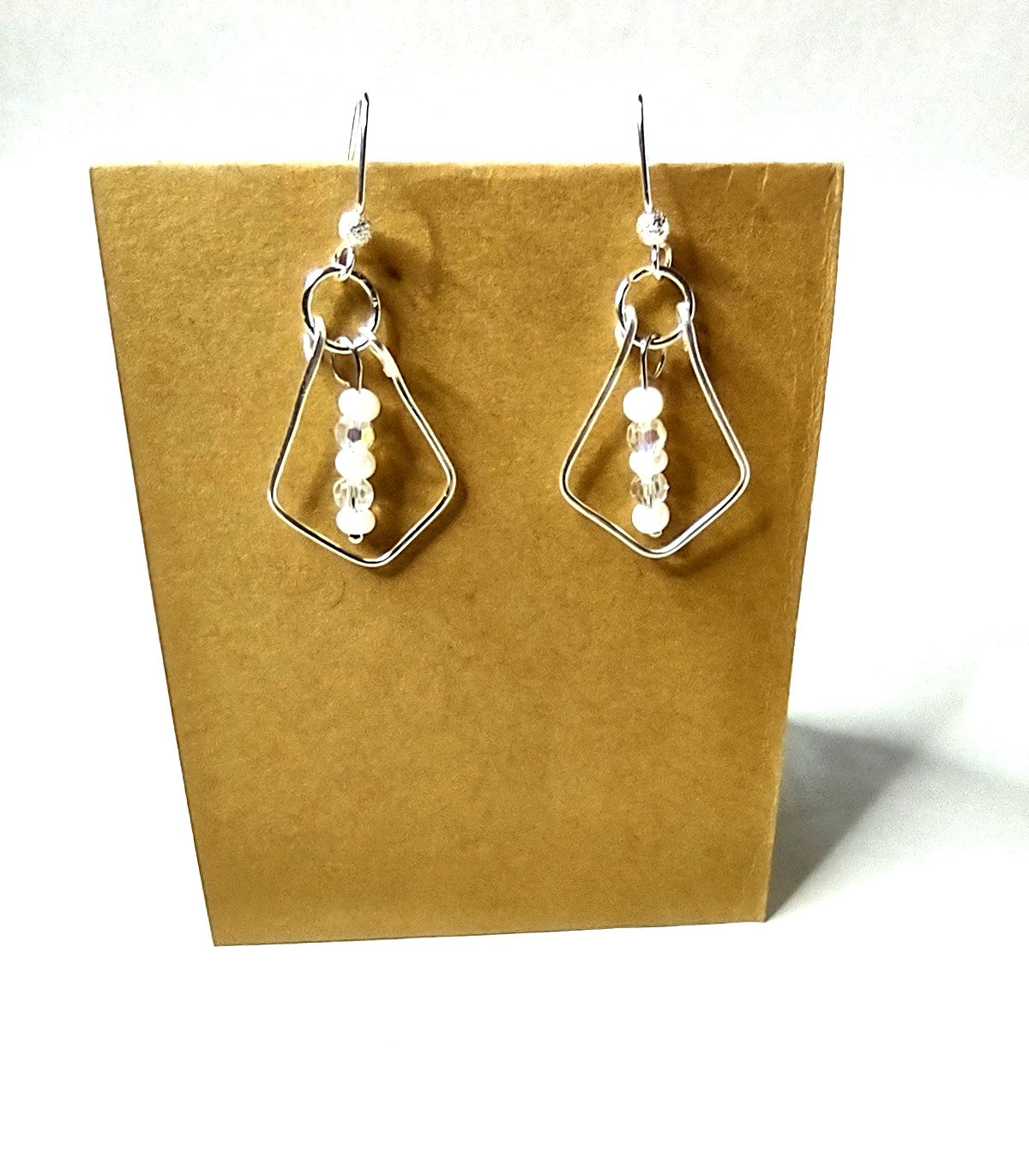 Handmade Sterling Silver Geometric Hoop Earrings