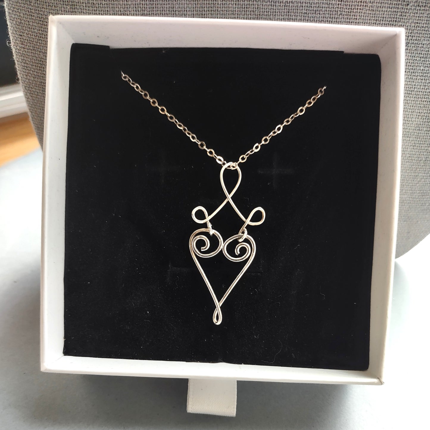 Heart Necklace - Sterling Silver Valentine Jewelry