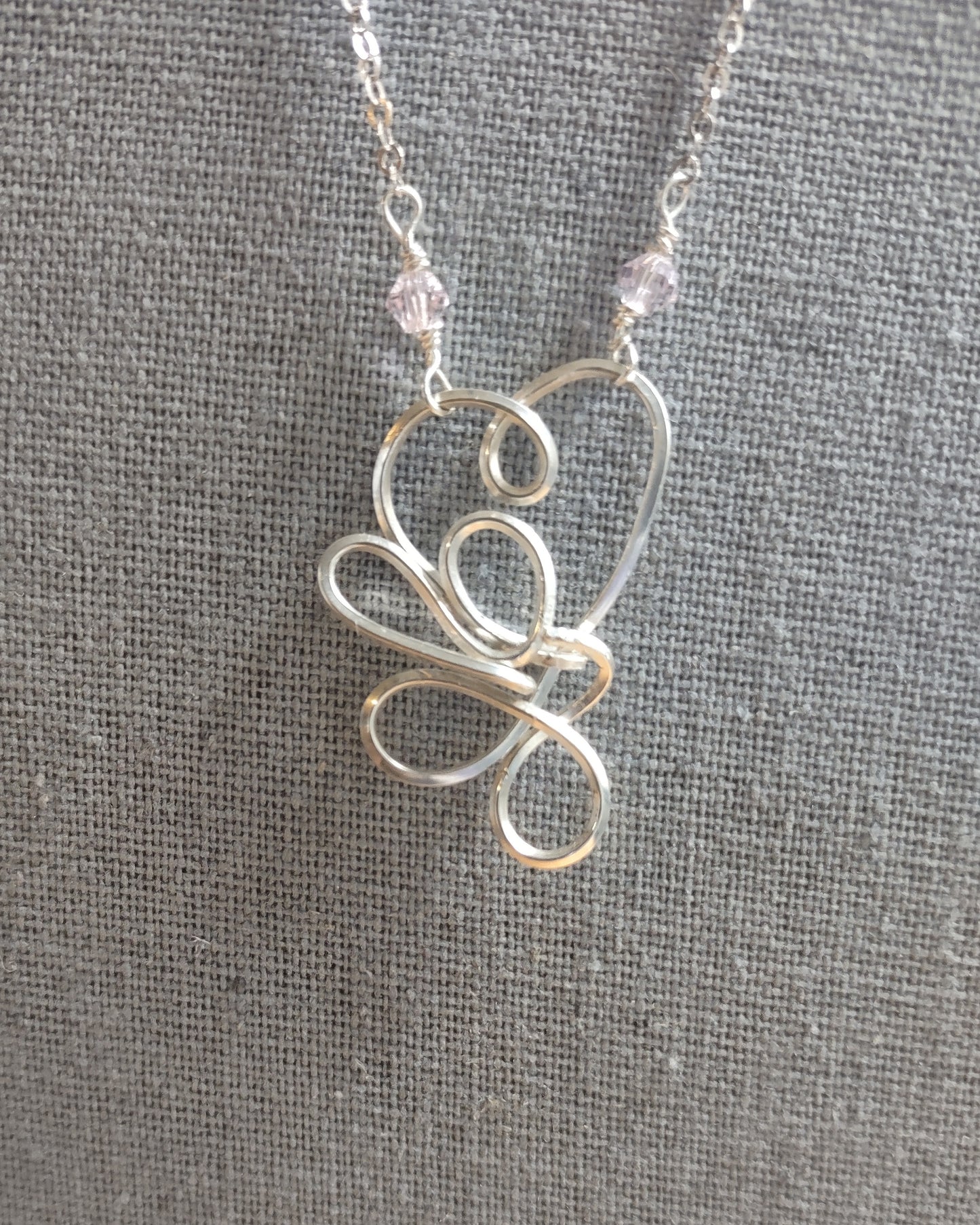 Heart Necklace - Sterling Silver Valentine Jewelry
