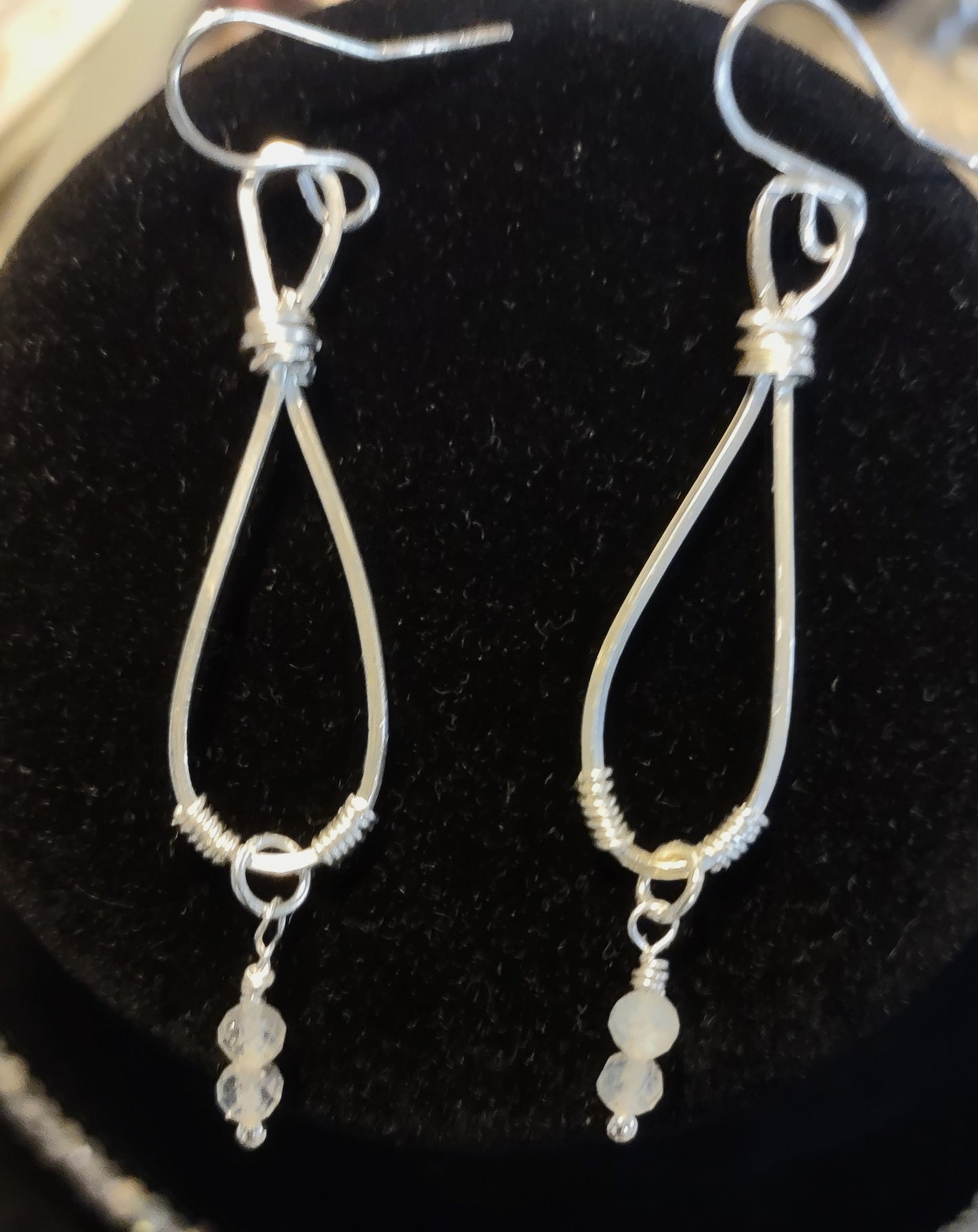Collarbone Necklace & Earring Set - Labradorite