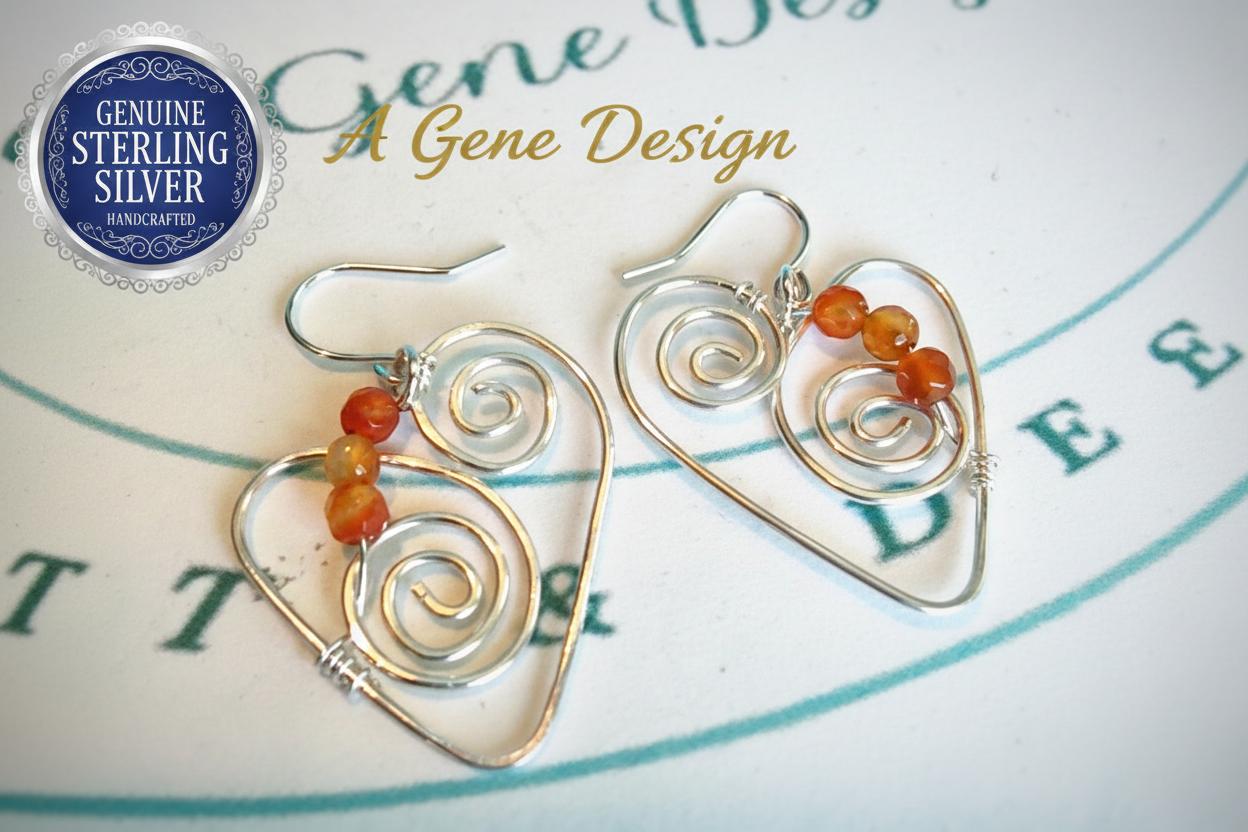 Sterling Silver Heart Earrings Banner